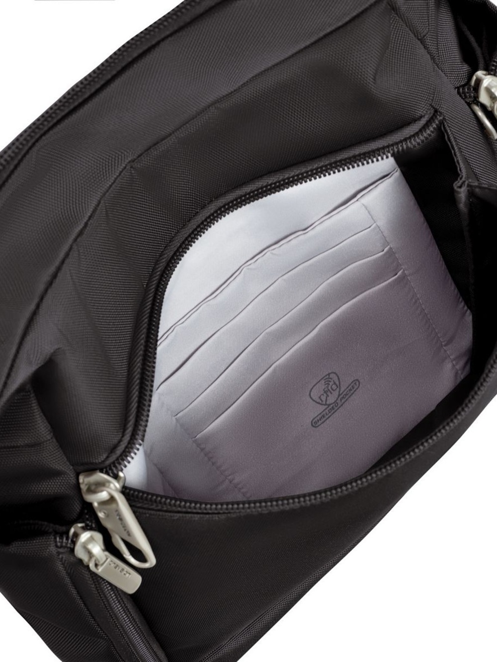 Travelon Anti-Theft Classic Messenger Bag - Black - Picture 4 of 9